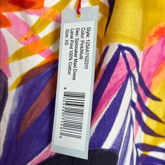 Frances Valentine Multicolor Floral Maxi Dress in Pink, Red, Orange & Yellow - Picture 4 of 5